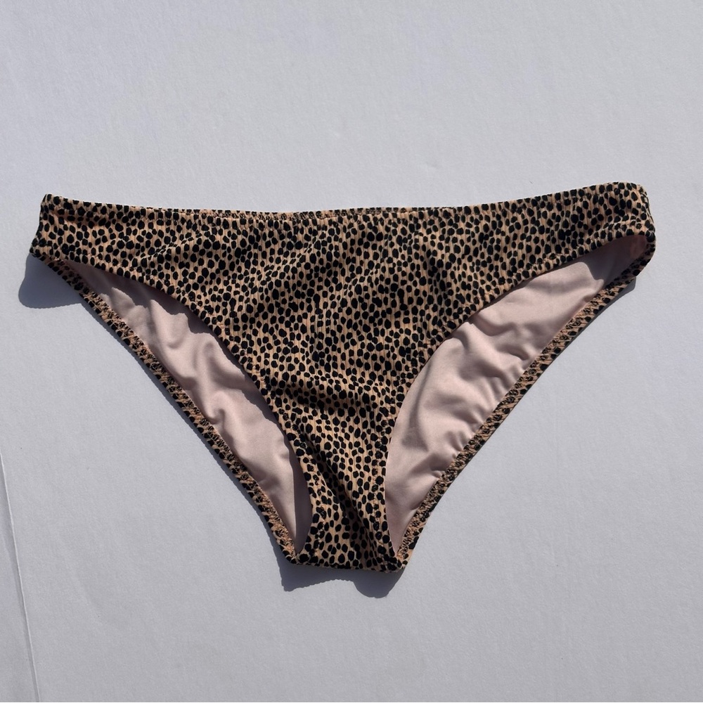 Shade & Shore Women’s Cheetah Print Swimsuit Bottoms size medium
